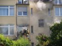 Brand Wohnung mit Menschenrettung Koeln Vingst Ostheimerstr  P045